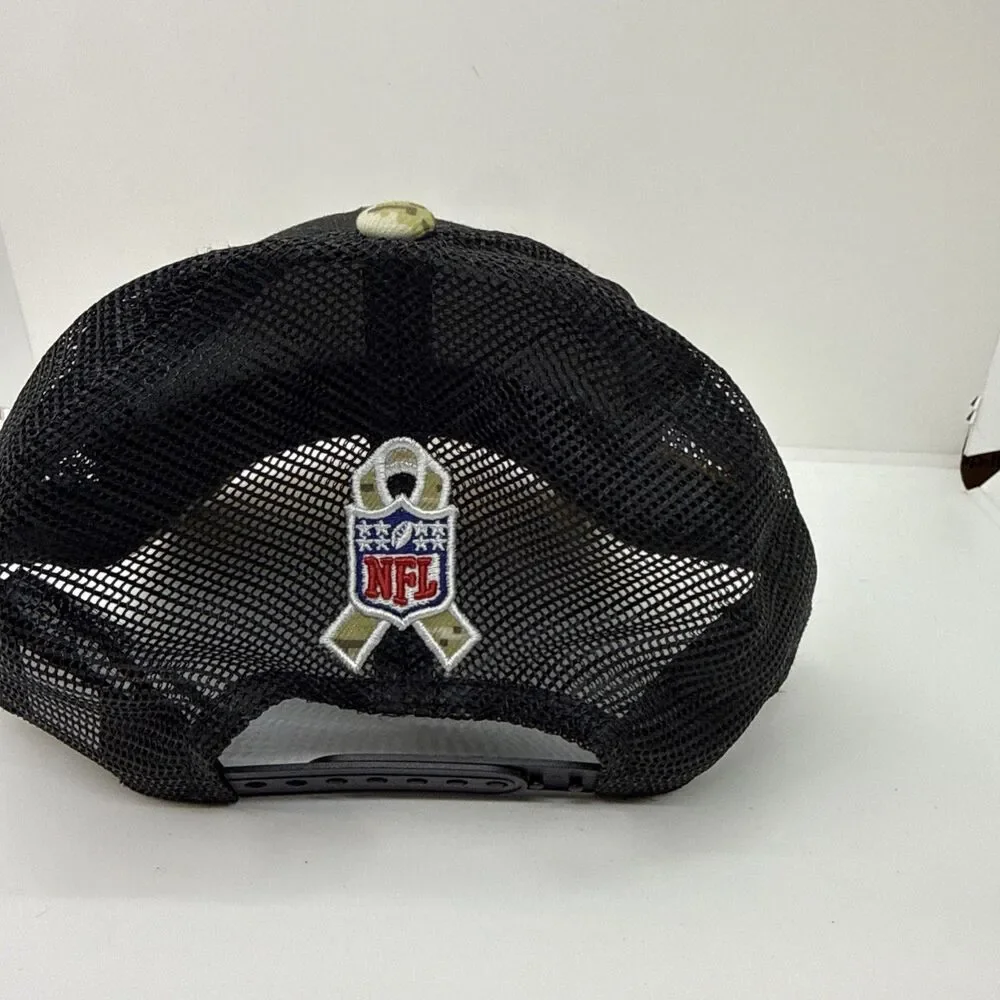 Las Vegas Raiders New Era Salute to Service 9Forty Camo Cap Trucker Hat Snapback - Picture 7 of 7
